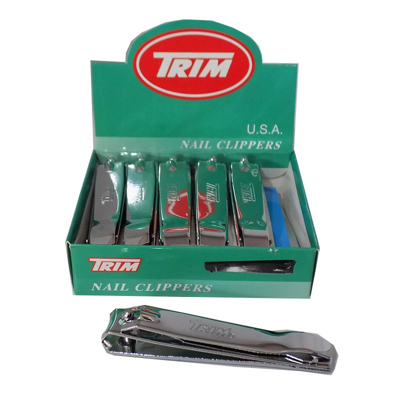 12 Corta Uñas Trim de Acero Inoxidable Caja De Cortauñas de 8 Cms