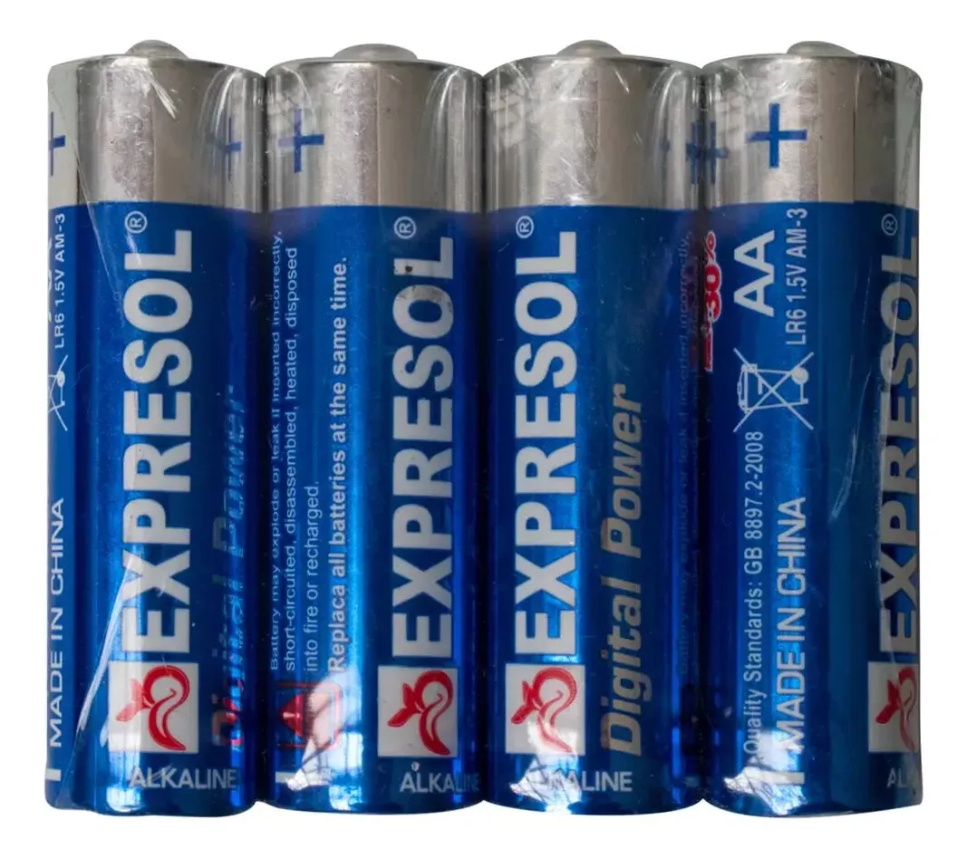Blister De 4 Pilas Alcalinas Expresol Pilas Aa