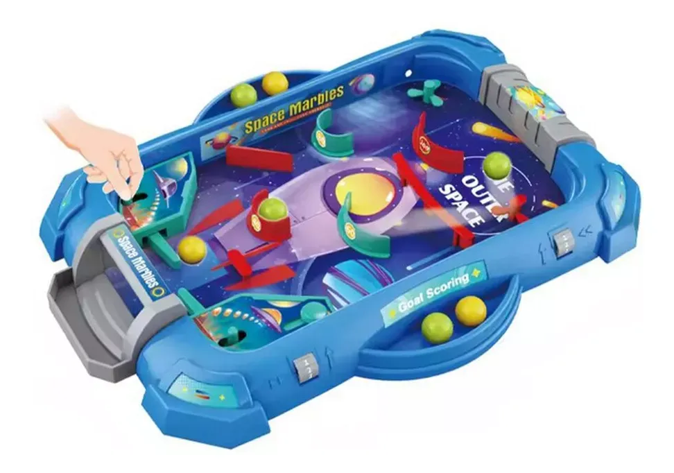 Juego De Mesa Flipper Pinball De Plástico Del Espacio