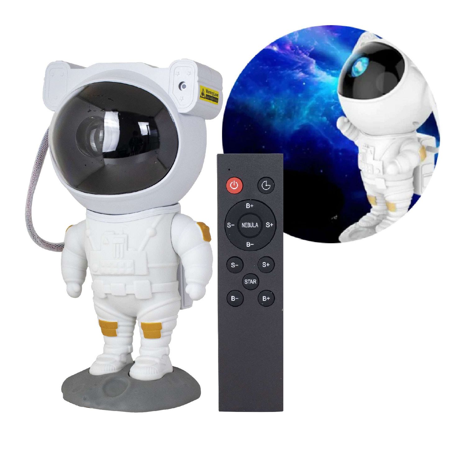 Proyector Robot Astronautas Cielo Galaxia Estrellas Luz De Noche