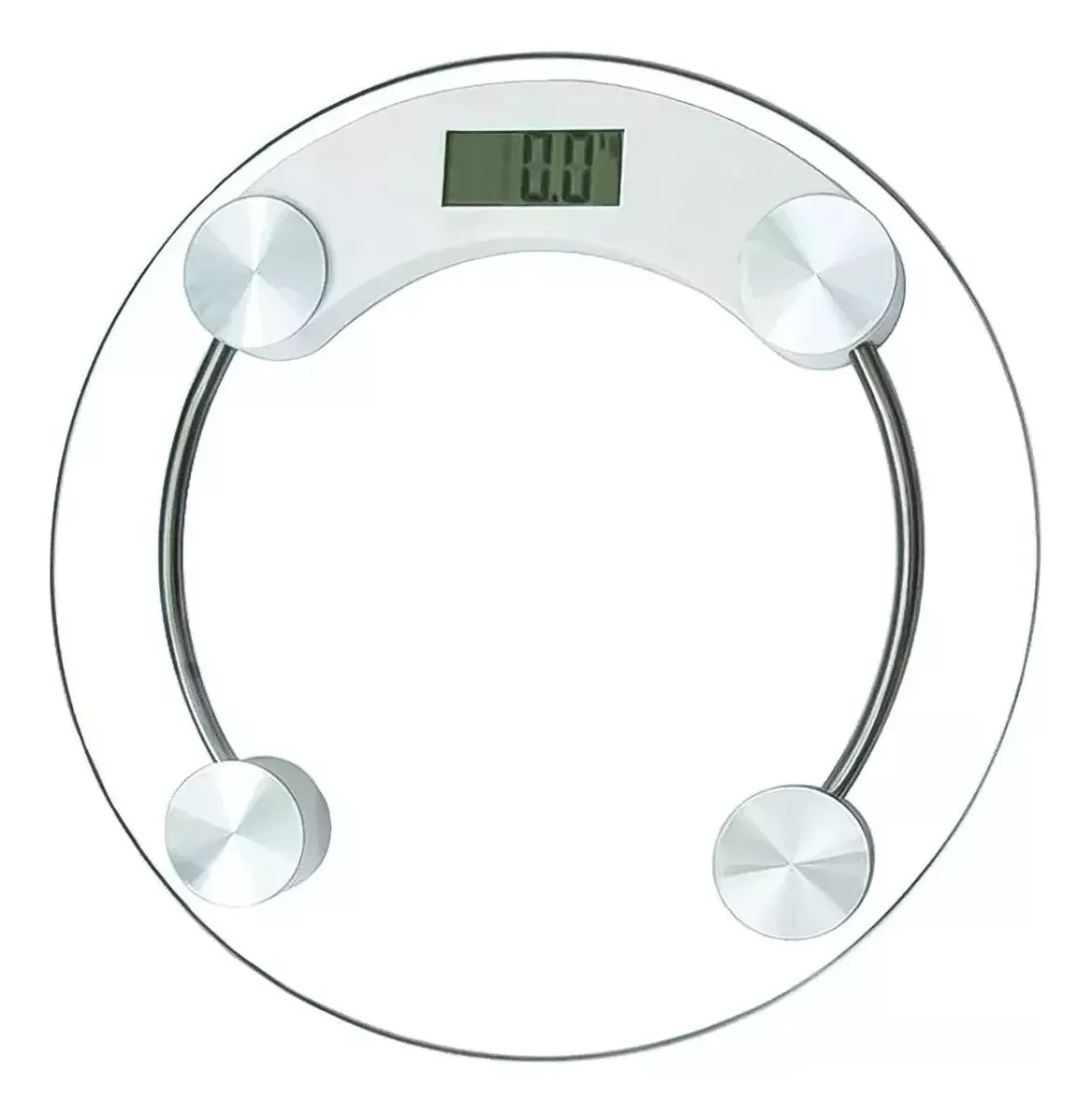 Balanza Digital Vidrio Templado Redonda 180kg Transparente