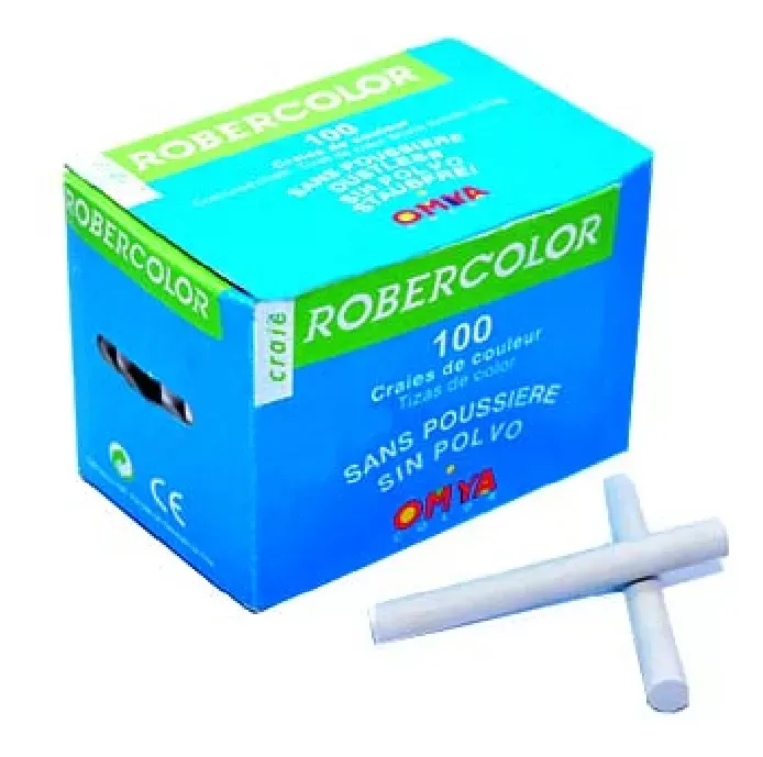 Juego Tizas Sin Polvo Blancas X100 Unidades, En Caja