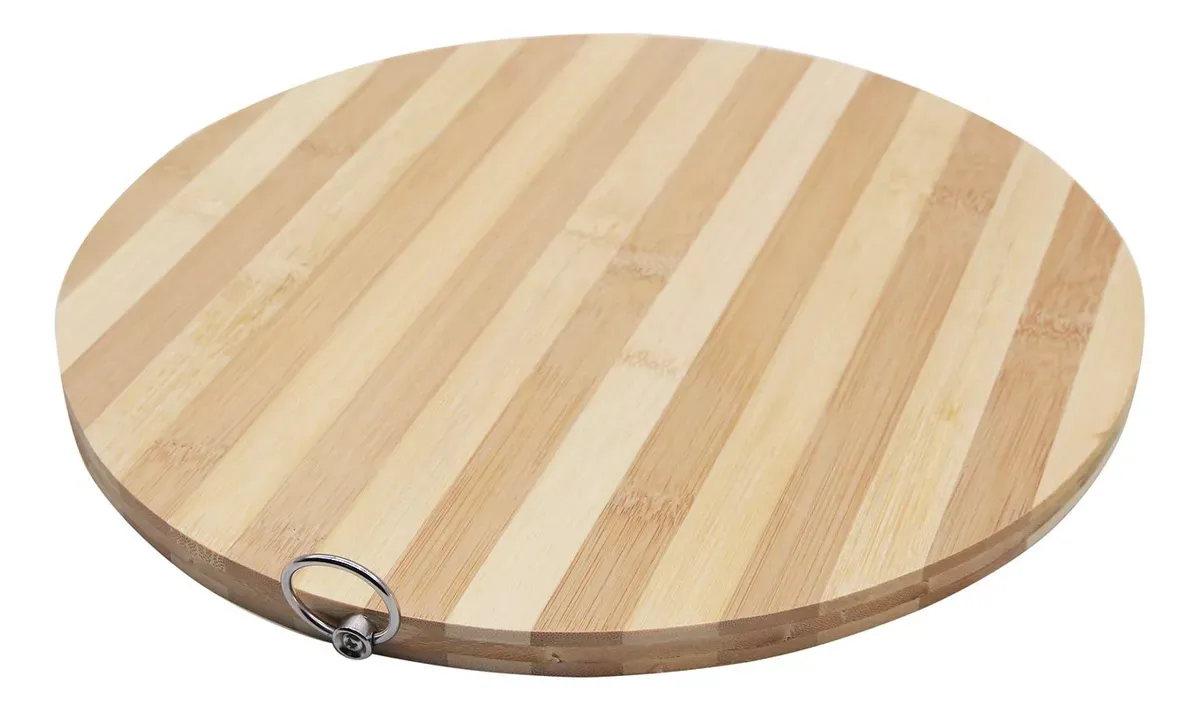 Tabla Diseño Redondo de madera Con Argolla Para Colgar