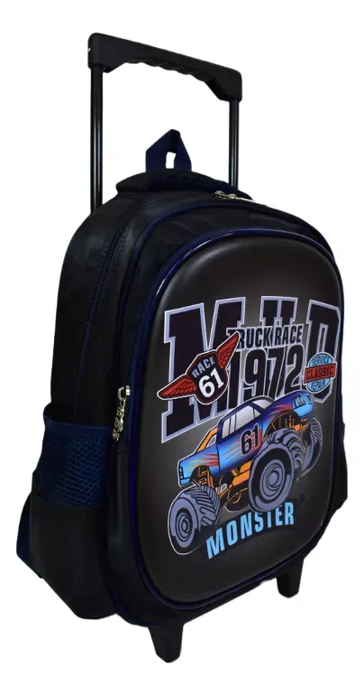 Bolso Infantil con 2 Ruedas Traseras  y 2 pies de apoyo delanteros
