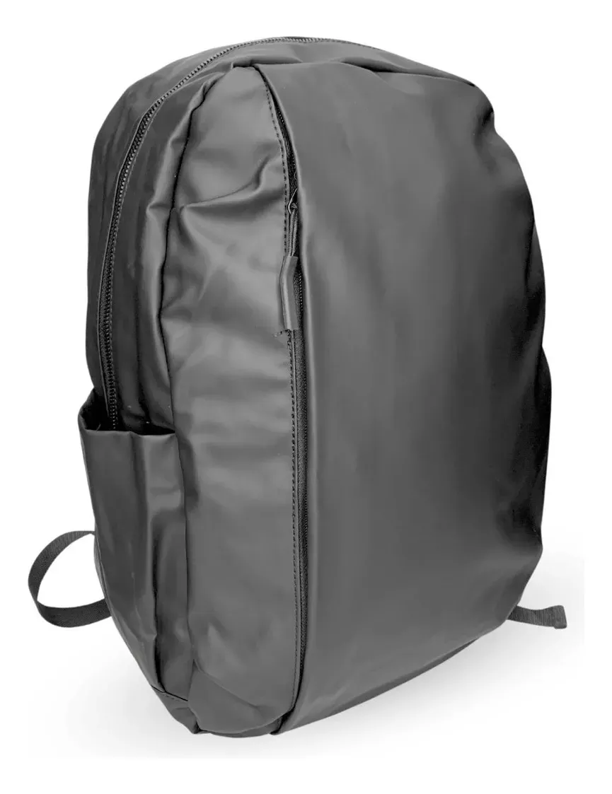 Mochila Forrada Imppermeable Con Compartimiento Para Laptop Negra