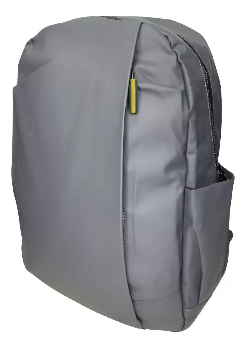 Mochila Imppermeable Con Compartimiento Interno Para Laptop Color Gris