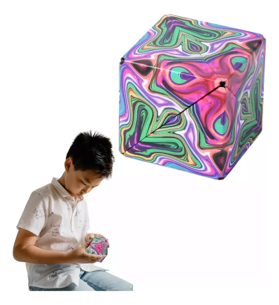 Cubo Magnetico Rubik Anti Estres Ingenio 3d Geometric Para Niños