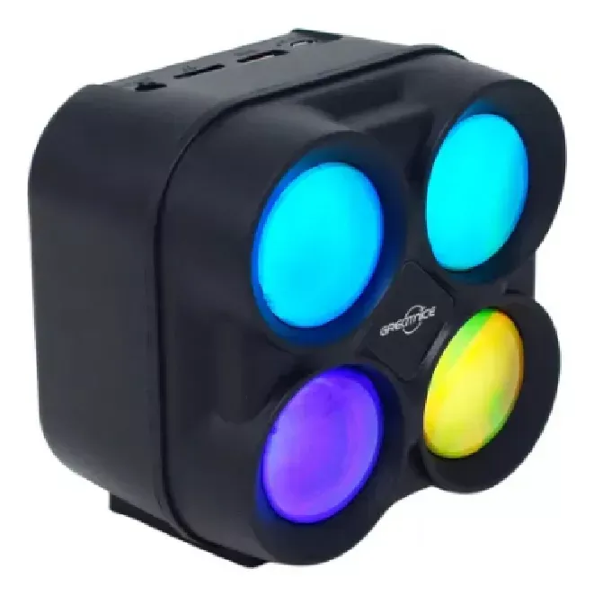 Altavoz Bluetooth Parlante Portátil Con Luces Tipo Llama Gts-1835 Rgb
