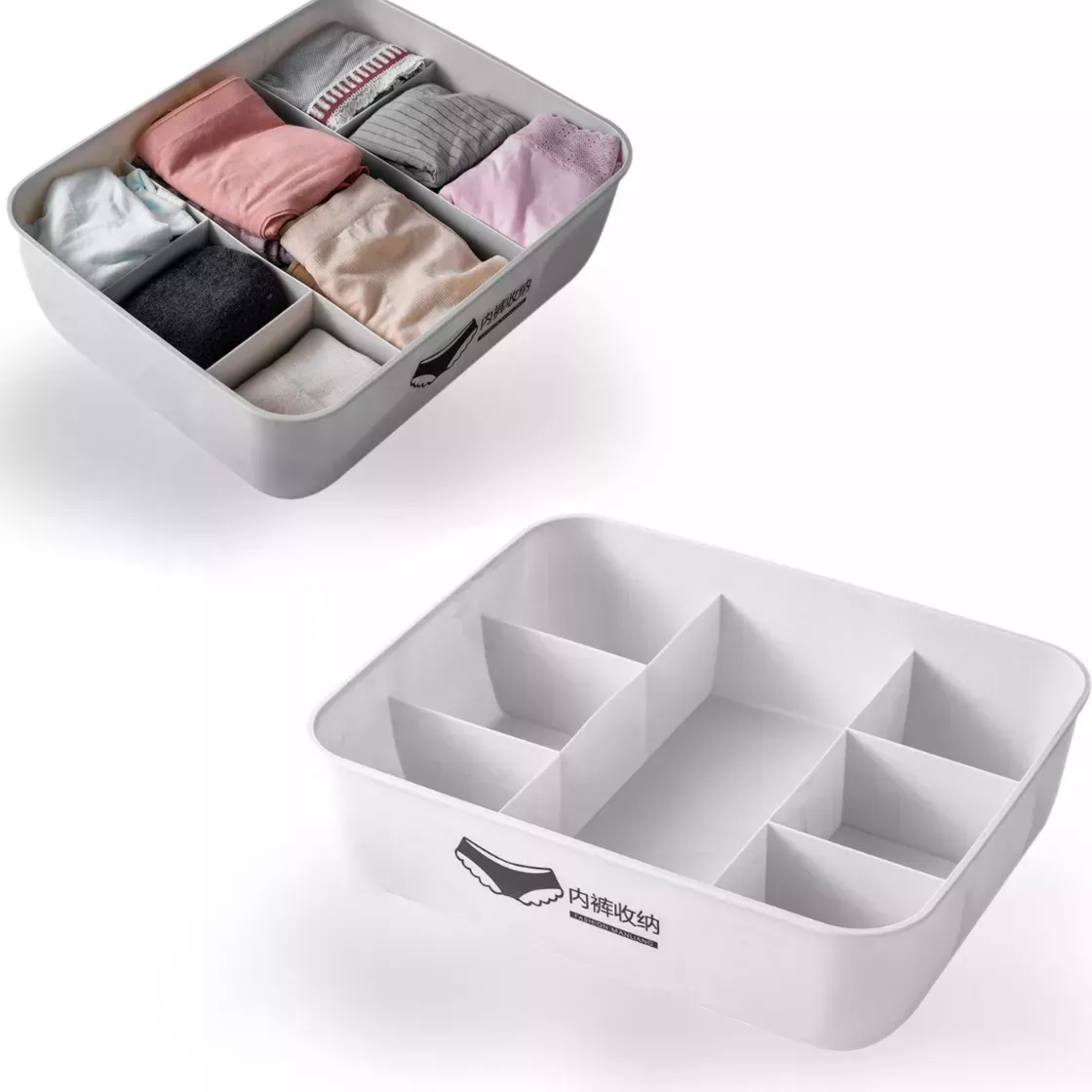 Caja Organizadora Calcetines Y Ropa Interior Placard  7 Divisiones
