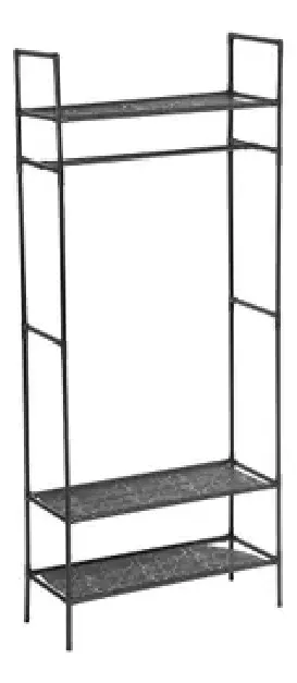 Rack Multifuncional Zapatero Y Perchero Organizador Ahorrador de Espacios