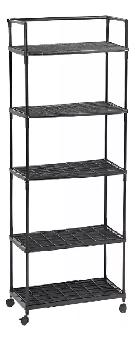 Mueble Zapatero Con 5 Niveles Organizador Color Negro