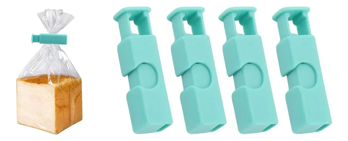 Clips Sellador Para Bolsas De Alimentos Para Almacenamiento x4 Piezas