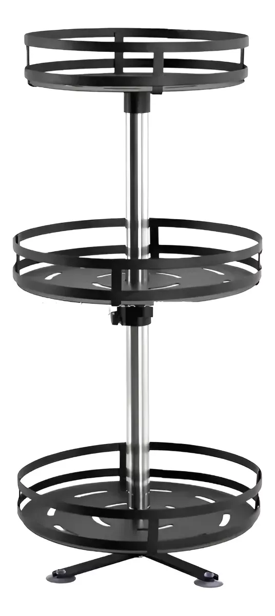 Estante De Almacenamiento Organizador Giratorio 360 Grados 3 Niveles Para Cocina