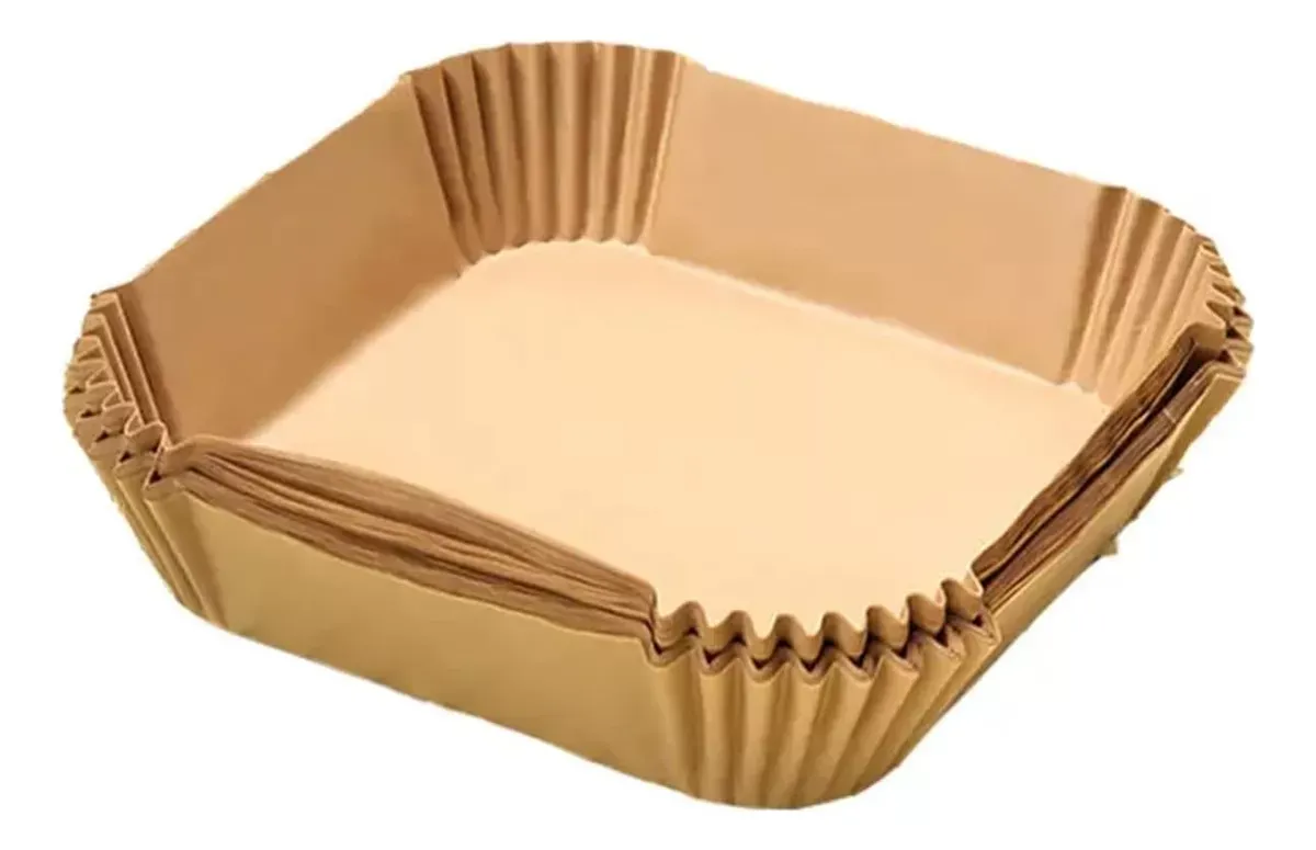 Paquete 50 Forros De Papel Desechables Antiadherente Para Freidora De Aire