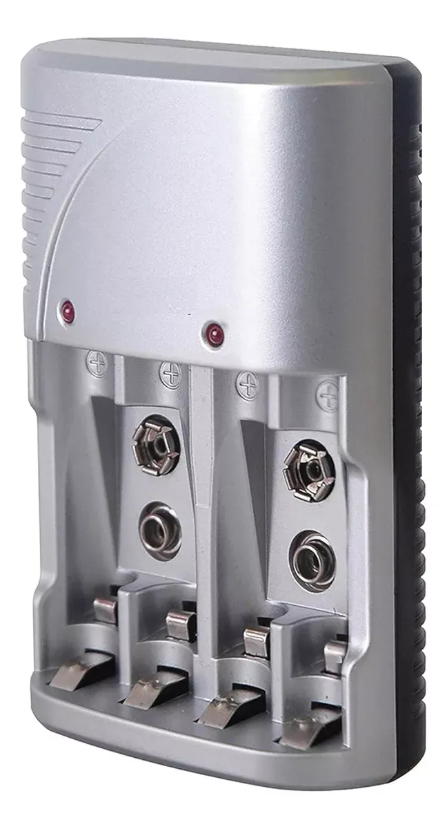 Cargador De Pilas Aa/aaa Baterías Recargable Pilas De 9v Carga Rapida