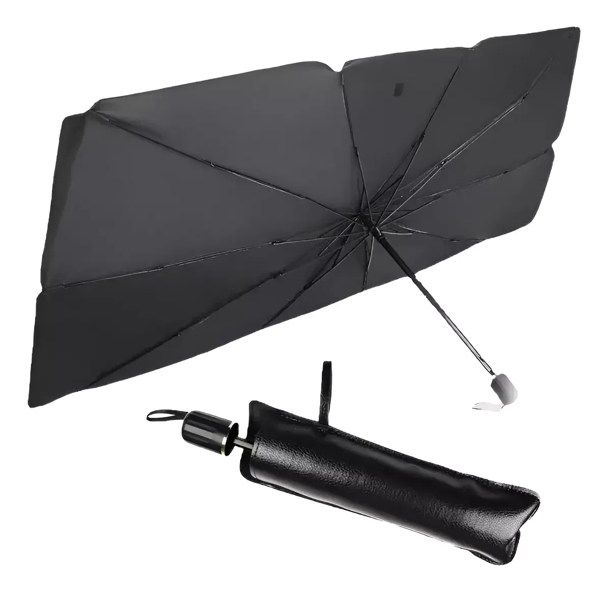 Parasol De Auto Forma De Paraguas De Sol Portatil Plegable Portatil