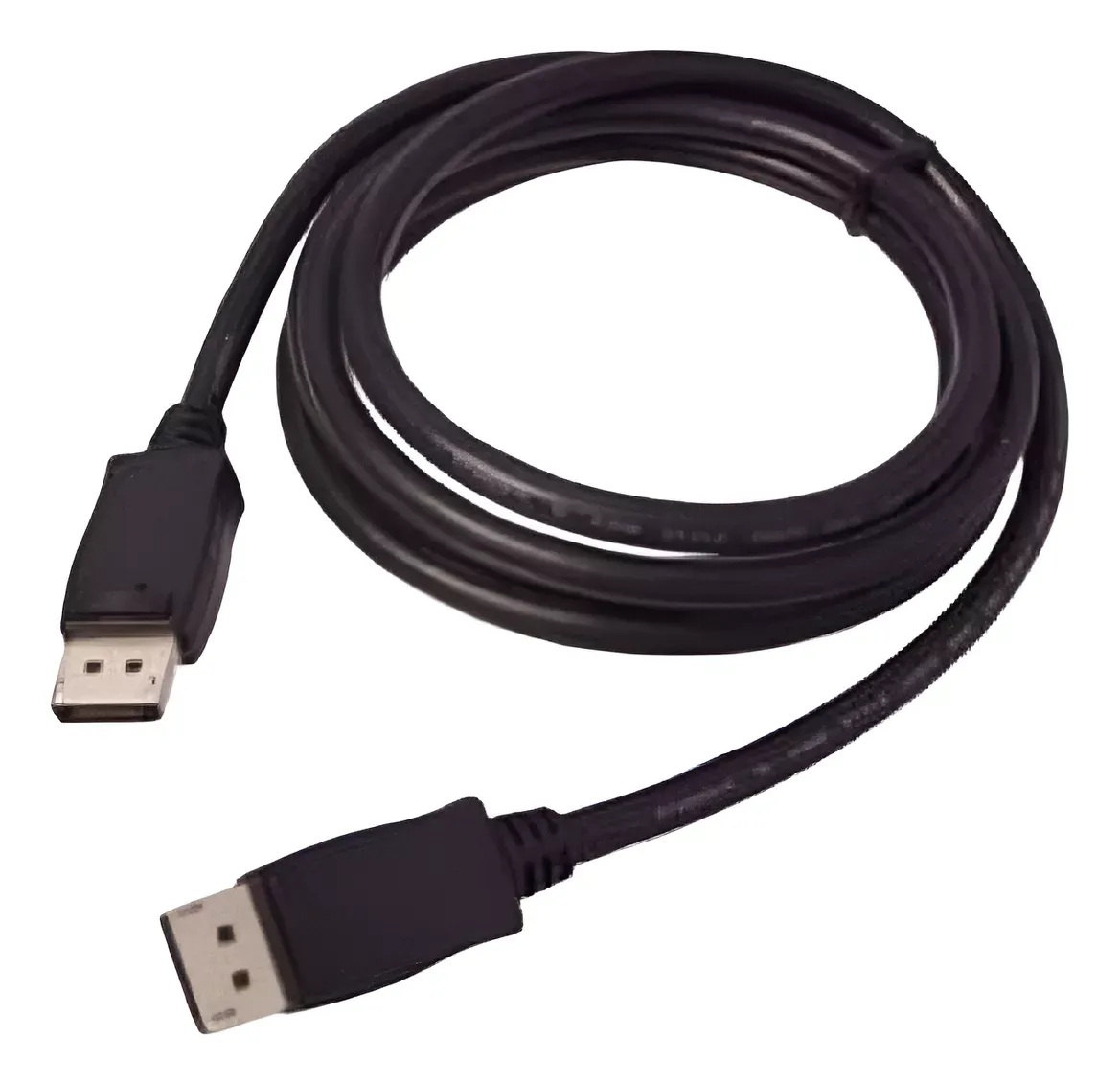 Cable Display Port 1.8 Macho A Macho Audio Y Video Color Negro