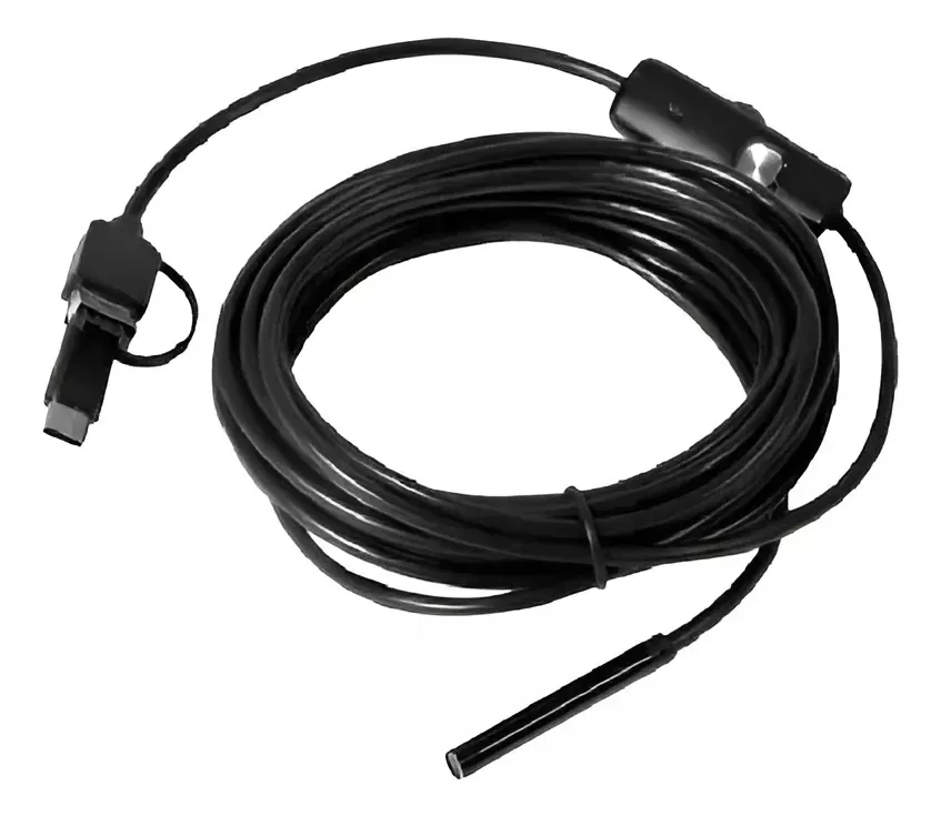 Camara Boroscopio Endoscopio Micro Usb Y Tipo C Con Luz 5 Metros