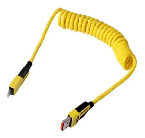 Cable Usb 4 En 1 Resorte Carga Rápida De Celular Treqa