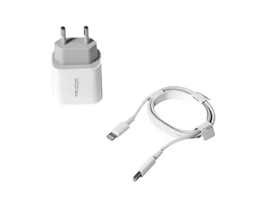 Cargador De Pared Treqa + Cable Diseño Portatil Y Ligero