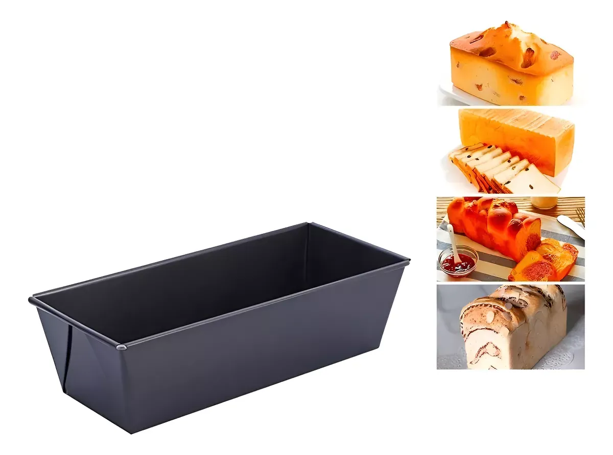 Molde De Pan Budinera Teflón Antiadherente de 25cm de Teflon Para Reposteria