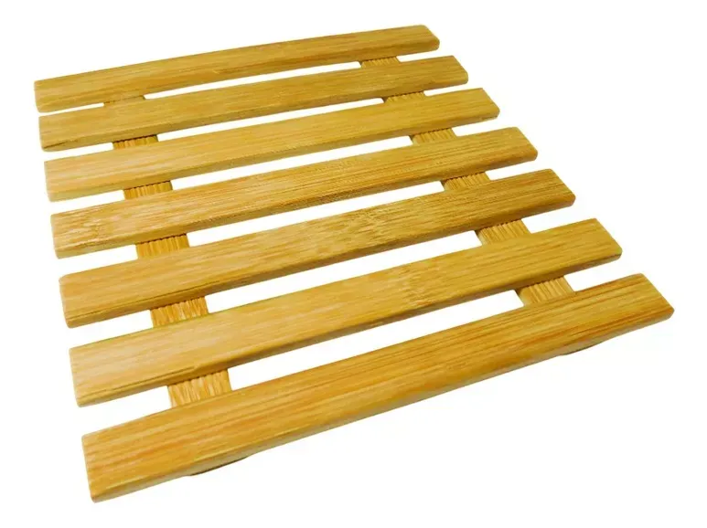 Posa Ollas Apoya Platos De Madera Soporte, Medidas 17x17cm