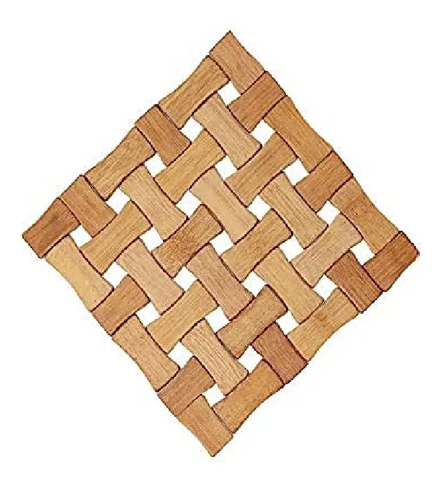 Posa Ollas Platos Soporte De Madera Multisuso De 16x16cm Cuadrado
