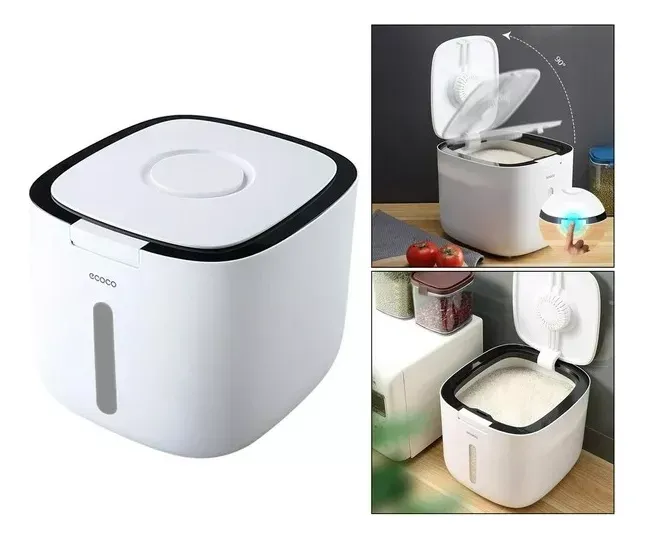 Recipiente Hermético Contenedor De Comida Tapa Automática Material PP