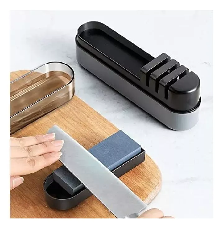 Afilador De Cuchillos Manual 3 Etapas Amolador de Cocina piedra de afilar