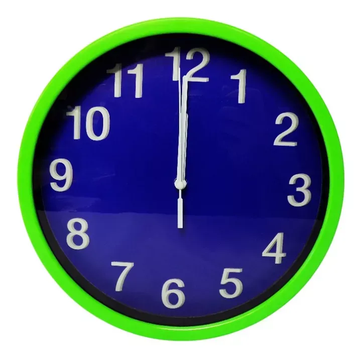 Reloj  De Pared Analógico Clasico De 22 Cm Redondo