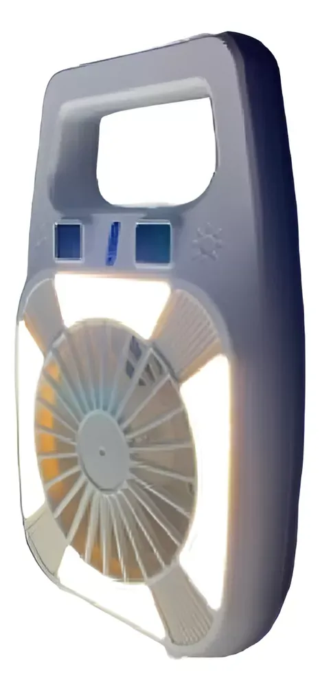 Ventilador Recargable Con 4 Luces Led Incorporadas