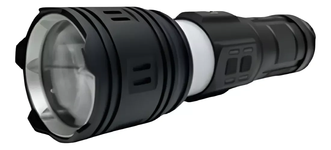 Linterna Led De Metal Lente De Colores Linterna color Negro