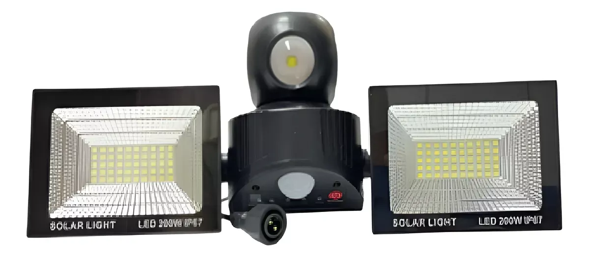 Foco Lampara Led Para Exteriores Con Sensor Panel Solar