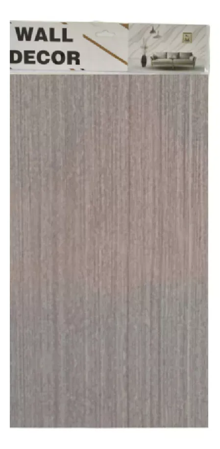 Autoadhesivo Para Pared Diseño Símil Madera Color Gris