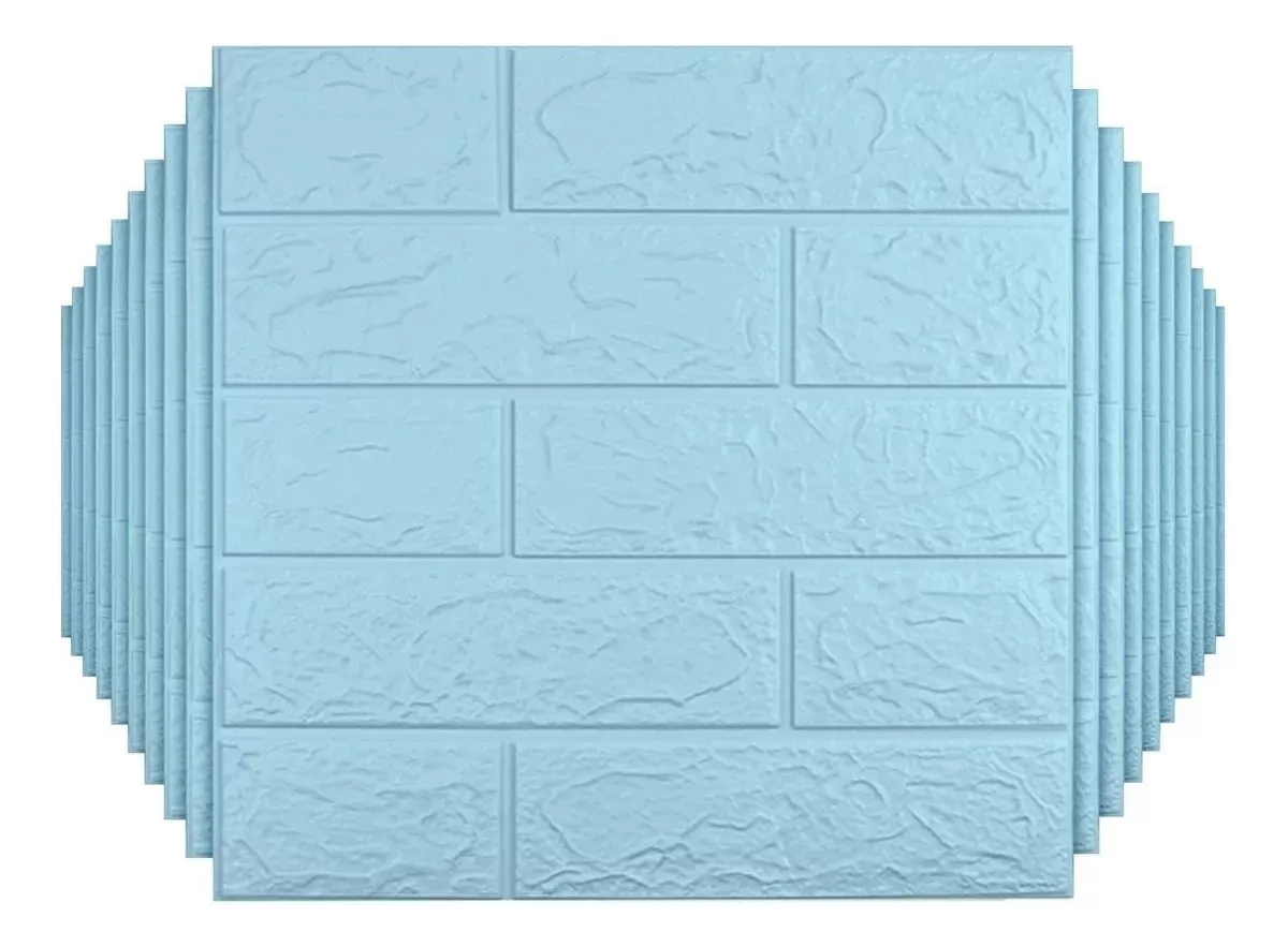 Revestimiento Pared Autoadhesiva Pack De 10 Unidades Blanco