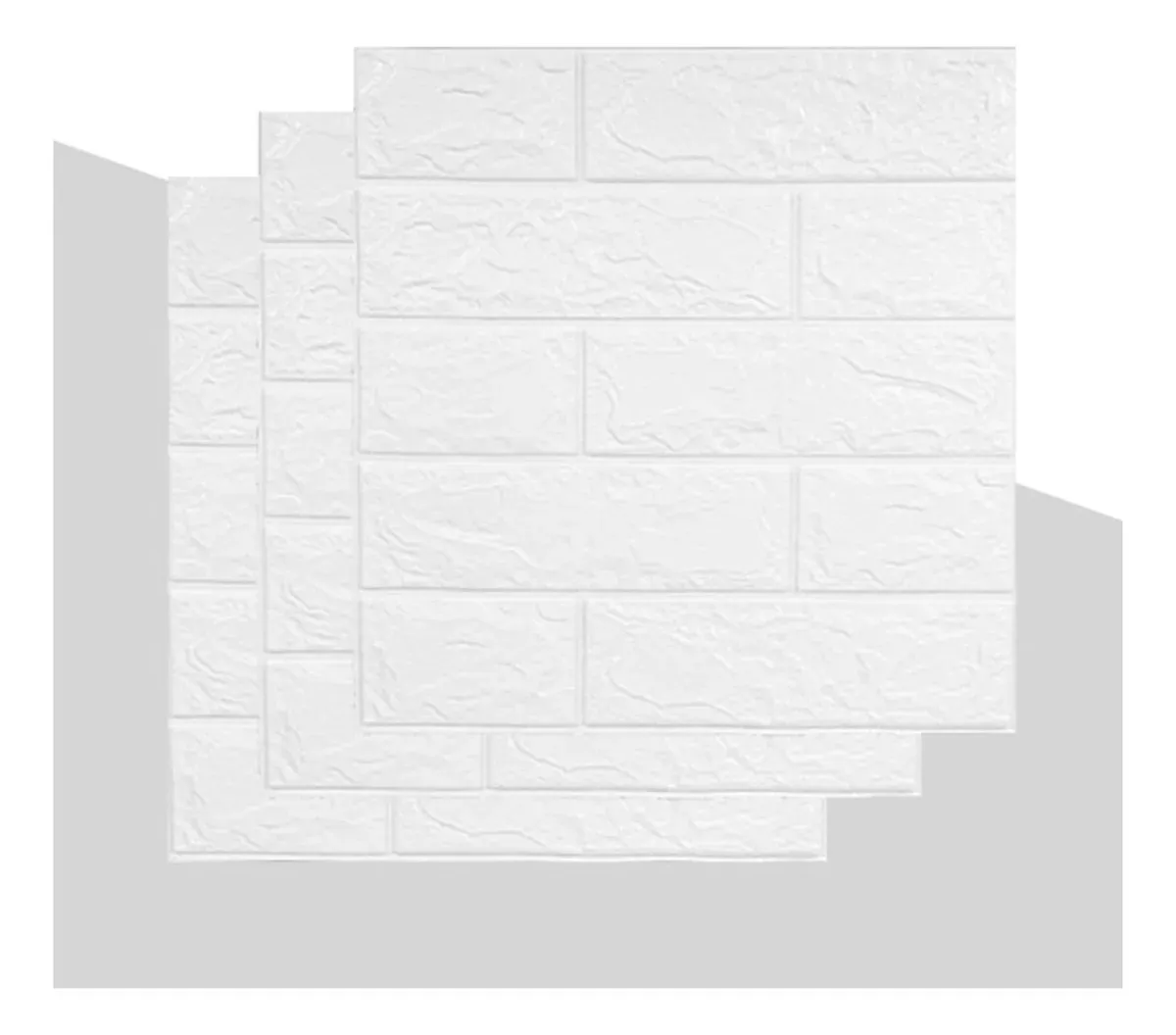 Autoadhesiva Para Pared X10 Color Blanco Decorativo