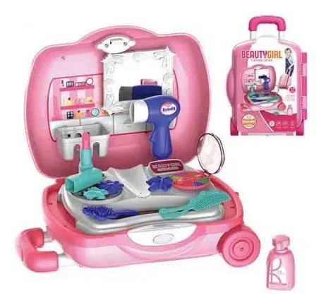 Valija Juego Belleza Infantil Maquillaje Juguete De Niñas 17 Piezas