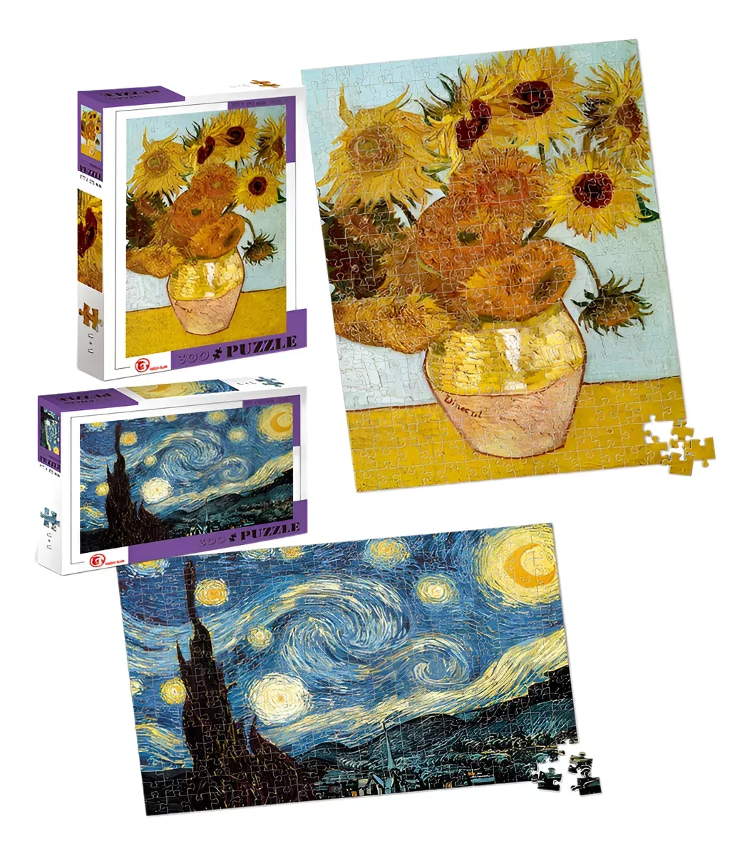 Puzzle Rompecabezas 300 Piezas Varios Diseños Material Cartón Rígido