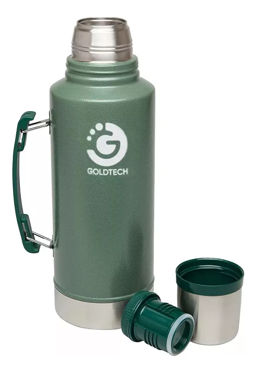 Termo Rugged Goldtech Acero Inoxidable Con Aislamiento y Tapon 1 Litro