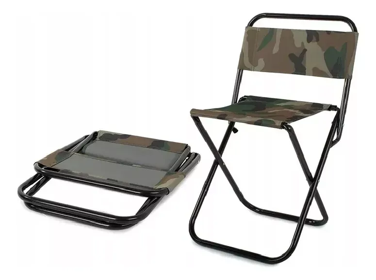 Silla 2 En 1 De Metal Y Lona Infantil Plegable Silla Clásica