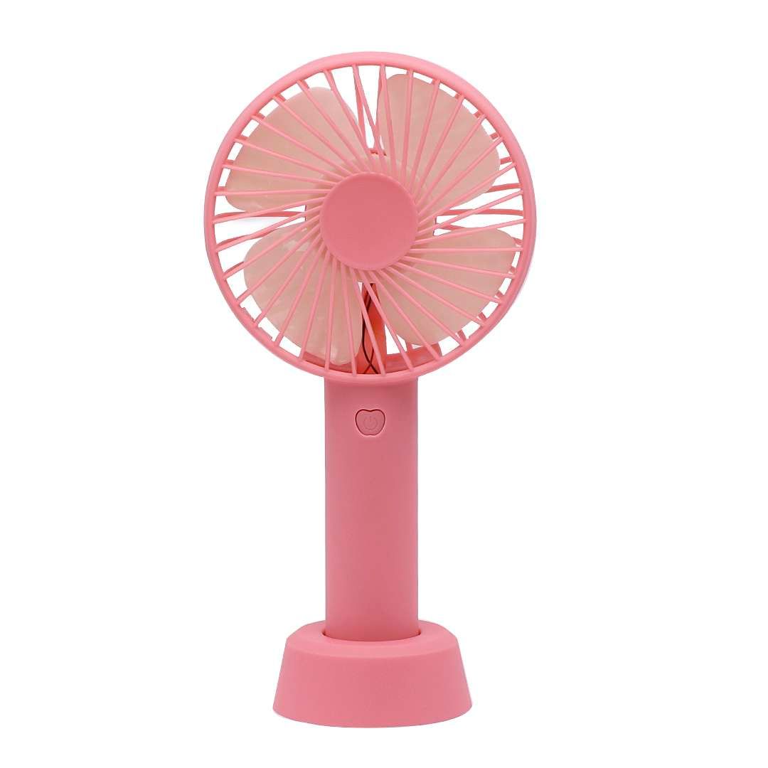 Mini Ventilador Portable Pequeño De Mesa Rosado