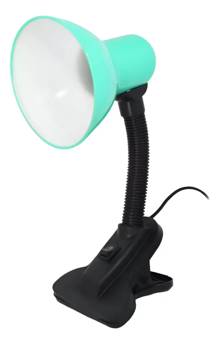 Lámpara Escritorio Brazo Flexible Pinza Plastica Resistente  E27