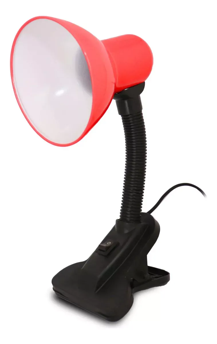 Lámpara De Lectura Con Clip Pinza Corriente 220v Lampara de escritorio E27