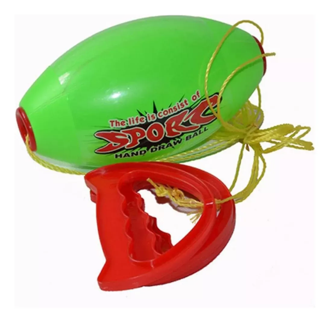 Pelota Con Cuerda Juguete De Traccion Verde Tuyo Y Miode Plastico