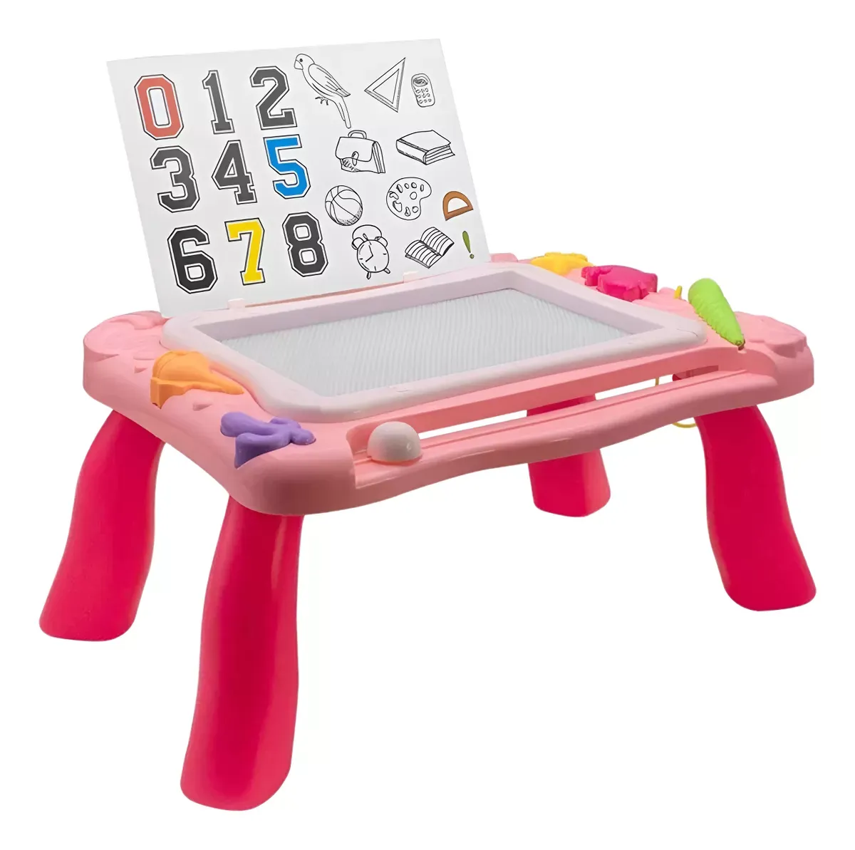 Pizarra Pizarron Magnetica Didactica Dibujable Para Niños Color: Rosado