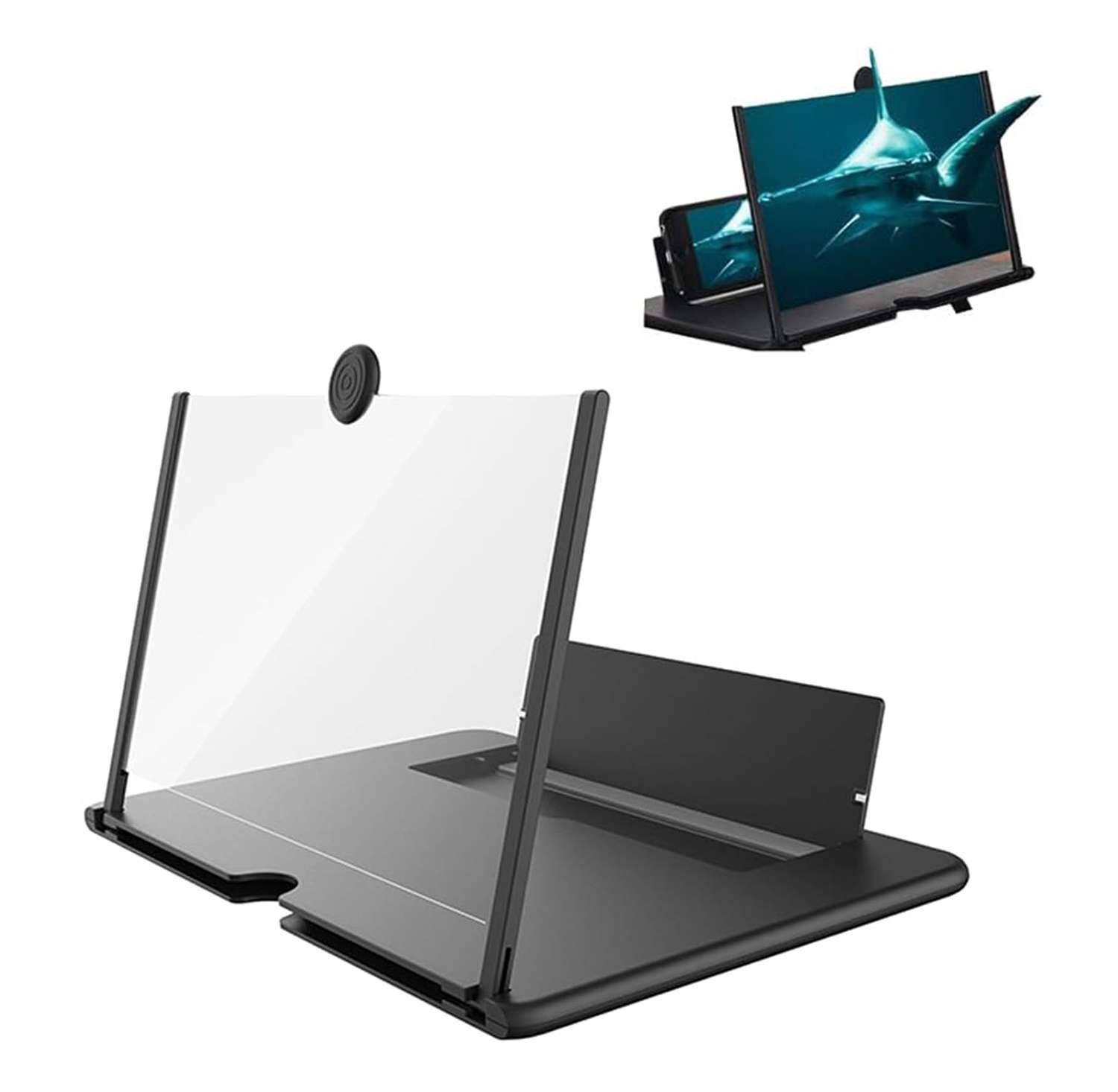 Lupa De Pantalla Para Celular Zoom Amplificador Negro Diseño plegable