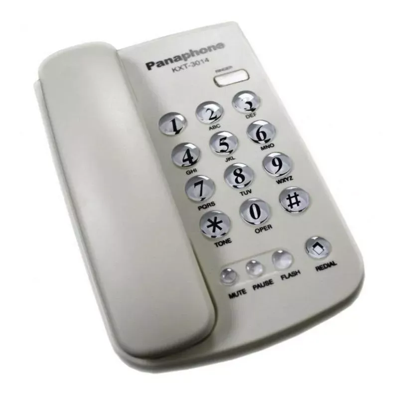 Teléfono Fijo De Mesa Pared Base PANAPHONE B636 Blanco Flash/radial