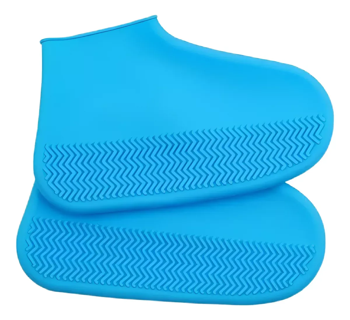 Zapatones Cubre Calzado Celeste M 35-39 Resistente Material Silicona