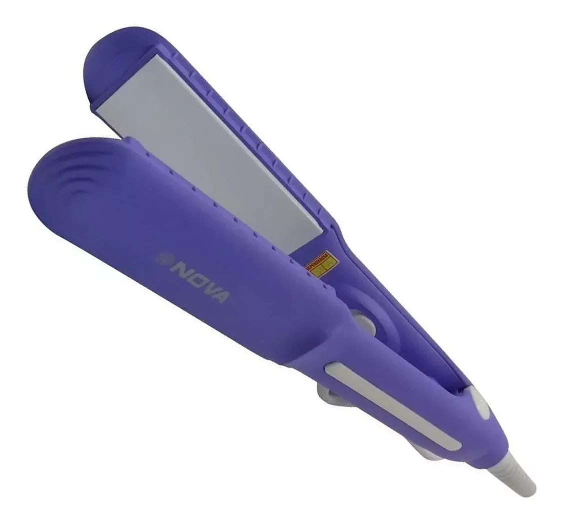 Plancha Planchita Alisador De Pelo De Ceramica 220v Violeta Ergonómica