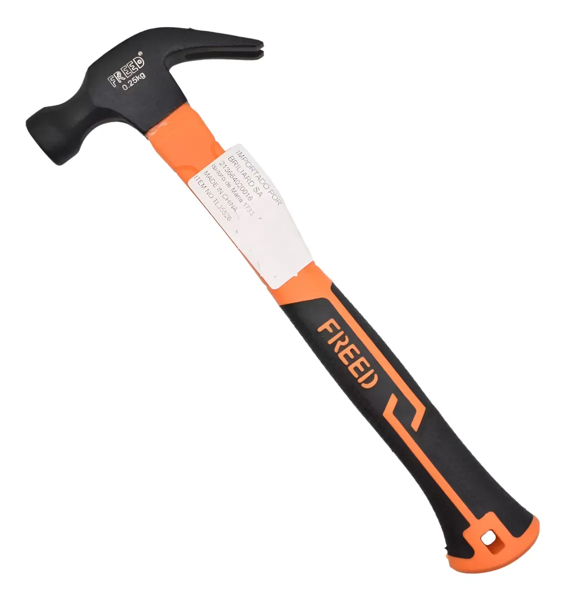 Martillo Uña Curva Mango De Fibra De Vidrio 33cm Resistente a Golpes